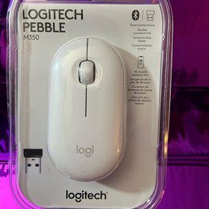 Logitech Pebble M350 Wireless Mouse with Bluetooth or USB